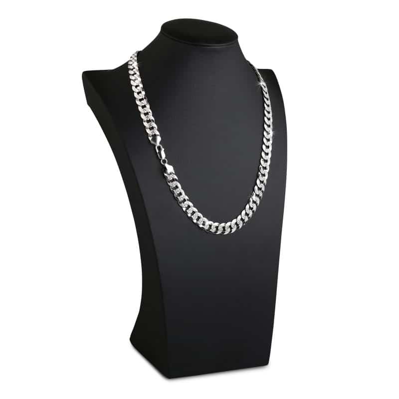 Flat Cuban Link Diamond Cut Chain 10mm