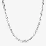 Flat Cuban Link Diamond Cut Chain 7mm