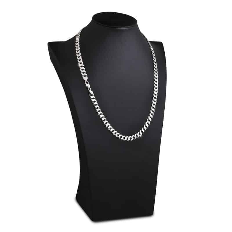 Flat Cuban Link Polish Chain 7mm