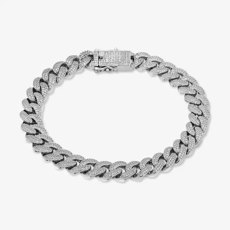 Iced out Cuban Link Bracelet 9mm