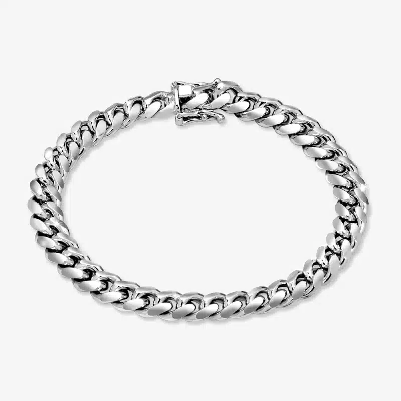 Miami Cuban Link Bracelet with Box Clasp 9mm