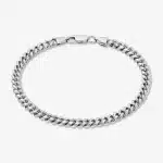 Miami Cuban Link Bracelet with Lobster Clasp 5mm