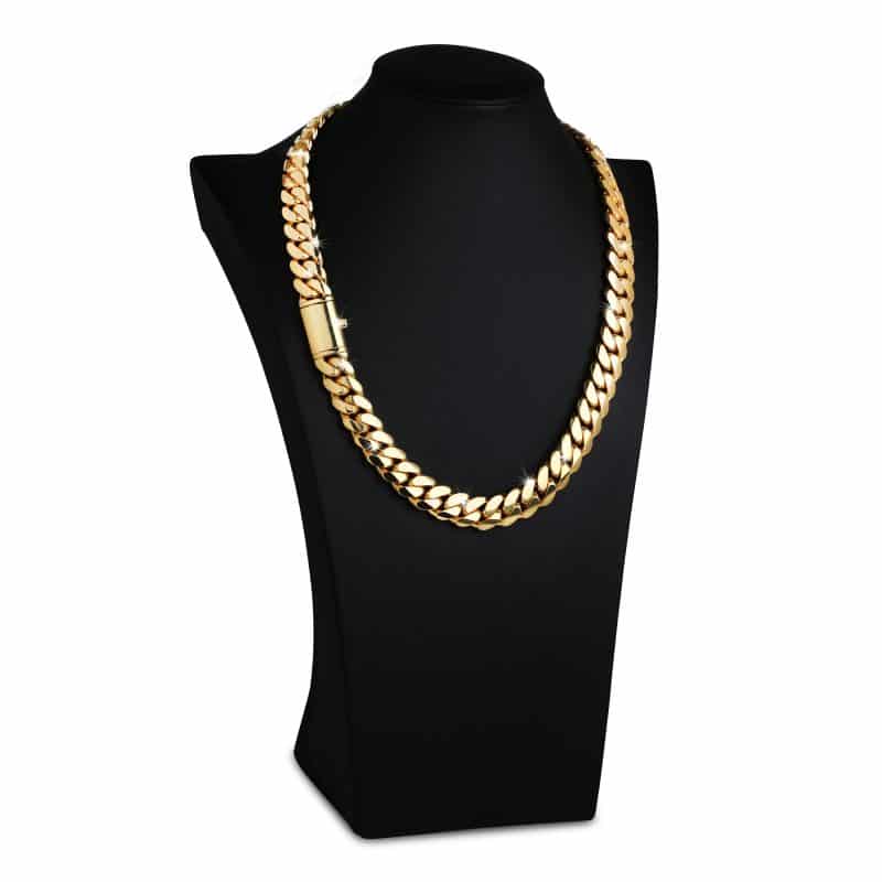 Premium Handmade Cuban Link Chain Gold 15mm