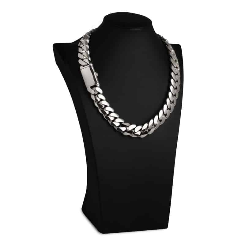 Premium Handmade Cuban Link Chain Silver 20mm