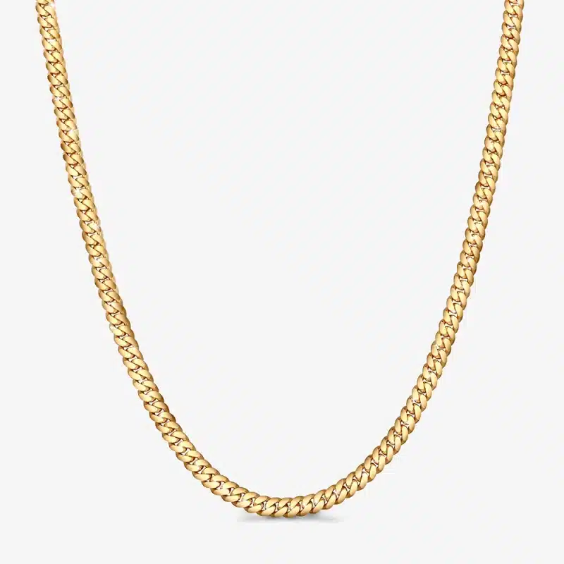 Premium Handmade In Miami Cuban Link Chain Gold Finish 7mm