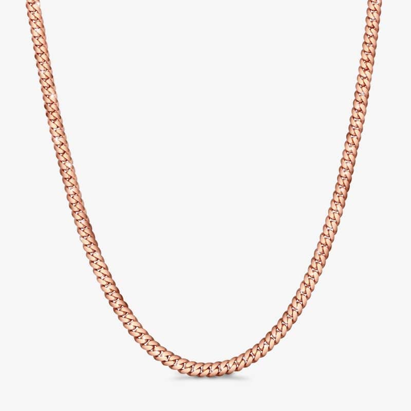 Premium Handmade In Miami Cuban Link Chain With Heavy 18KT Rose Gold Finish 7mm