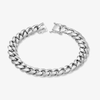 10.5mm cuban link bracelet box clasp - a