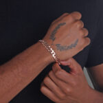 10mm Flat Cuban Link Bracelet Rose Gold b
