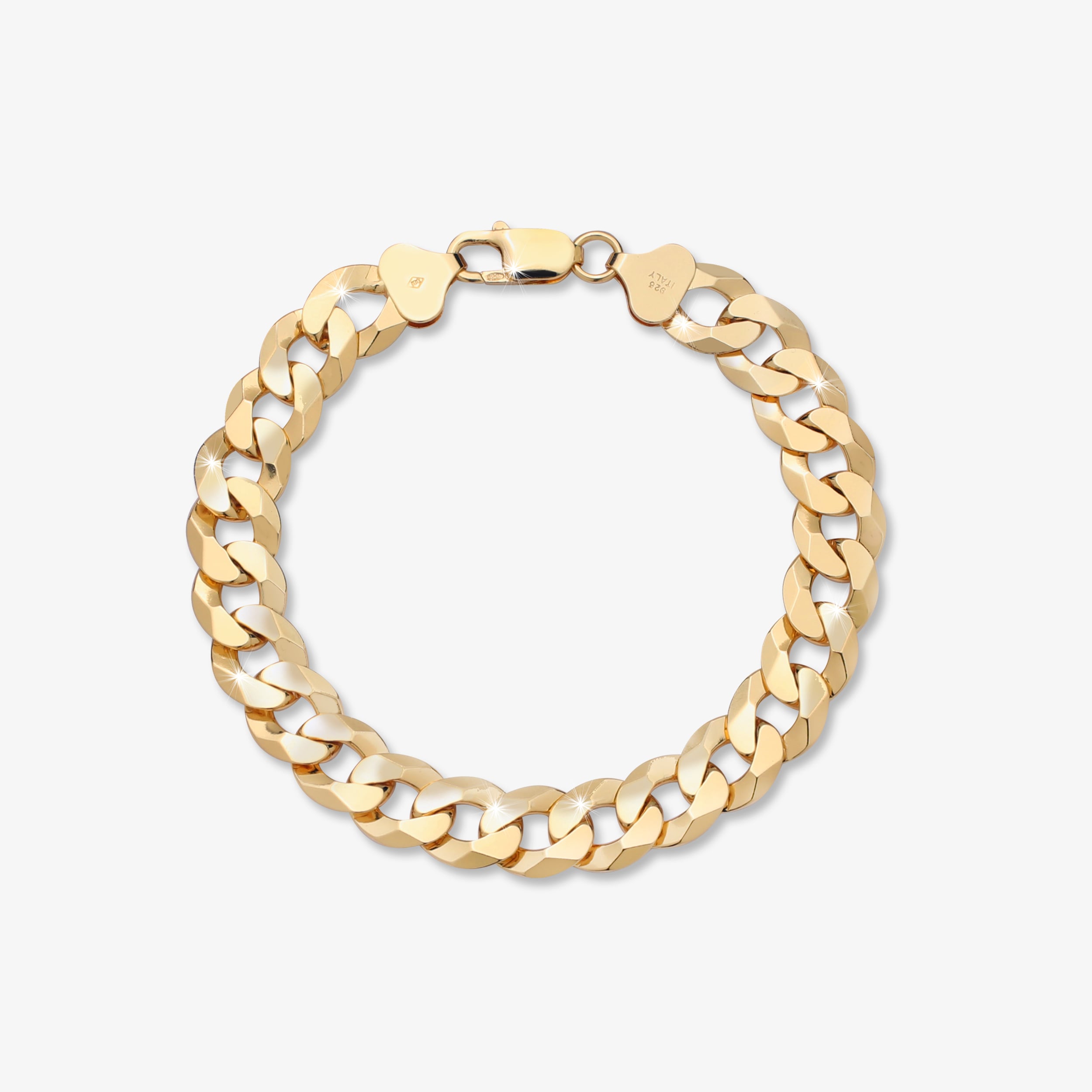 10mm-Flat-Cuban-Link-Bracelet-Yellow-Gold-a 10mm Flat Miami Cuban Link Bracelet Yellow Gold - a