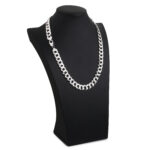 10mm Flat Cuban Link Chain Rhodium a
