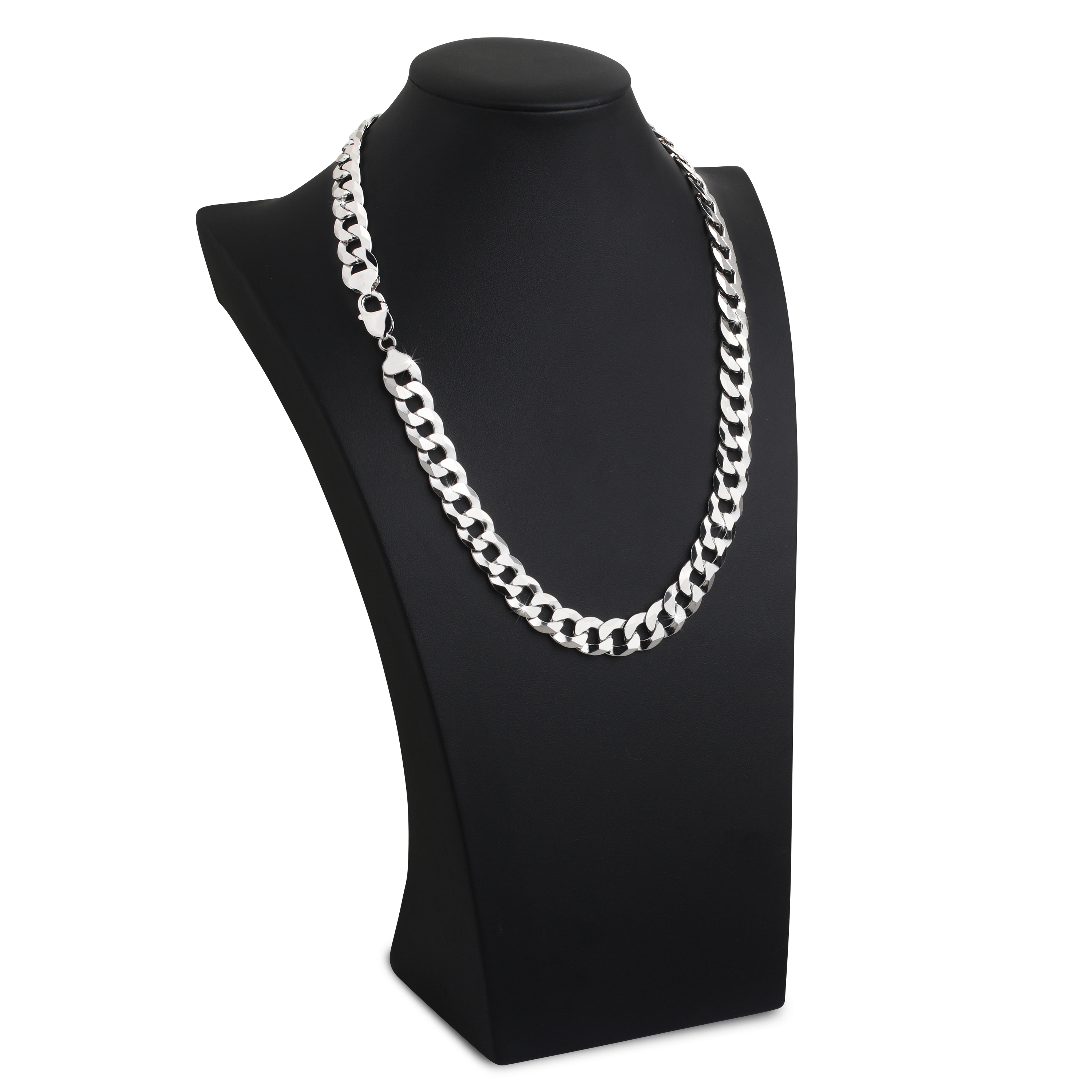 10mm-Flat-Cuban-Link-Chain-Rhodium-a 10mm Flat Cuban Link Chain Rhodium a