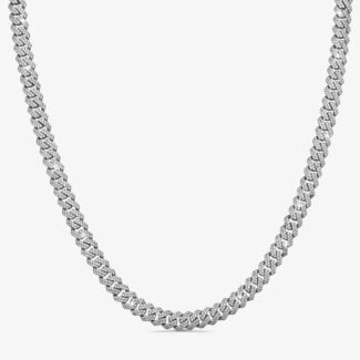 10mm Iced Out Cuban Link Chain - a