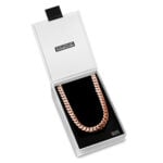 10mm Premium Cuban Link Box Clasp Chain Rose Gold b