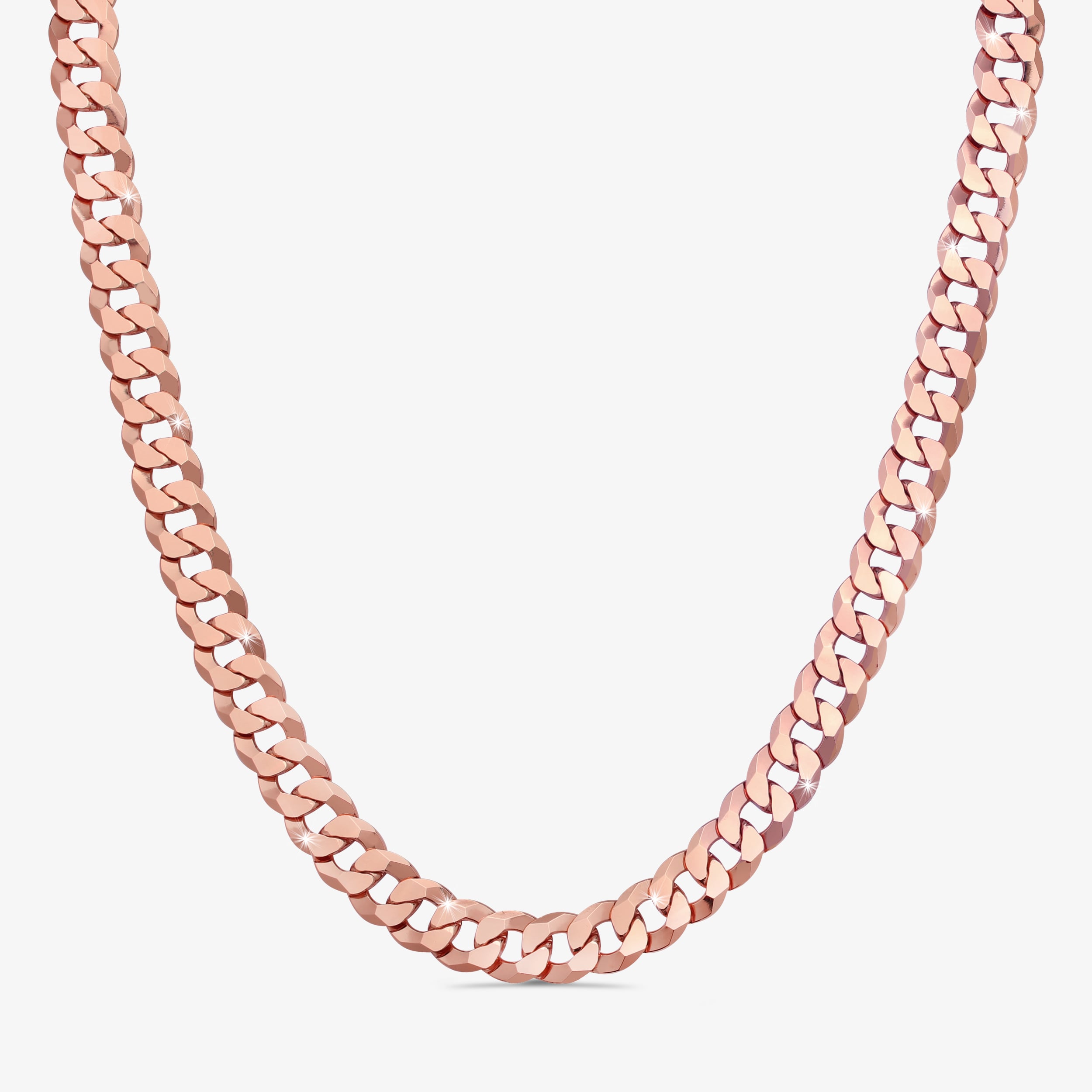 12.5mm-Italian-Sterling-Silver-Flat-Cuban-Chain-18kt-rose-gold-a 12.5mm Italian Sterling Silver Flat Cuban Chain 18kt rose gold - a