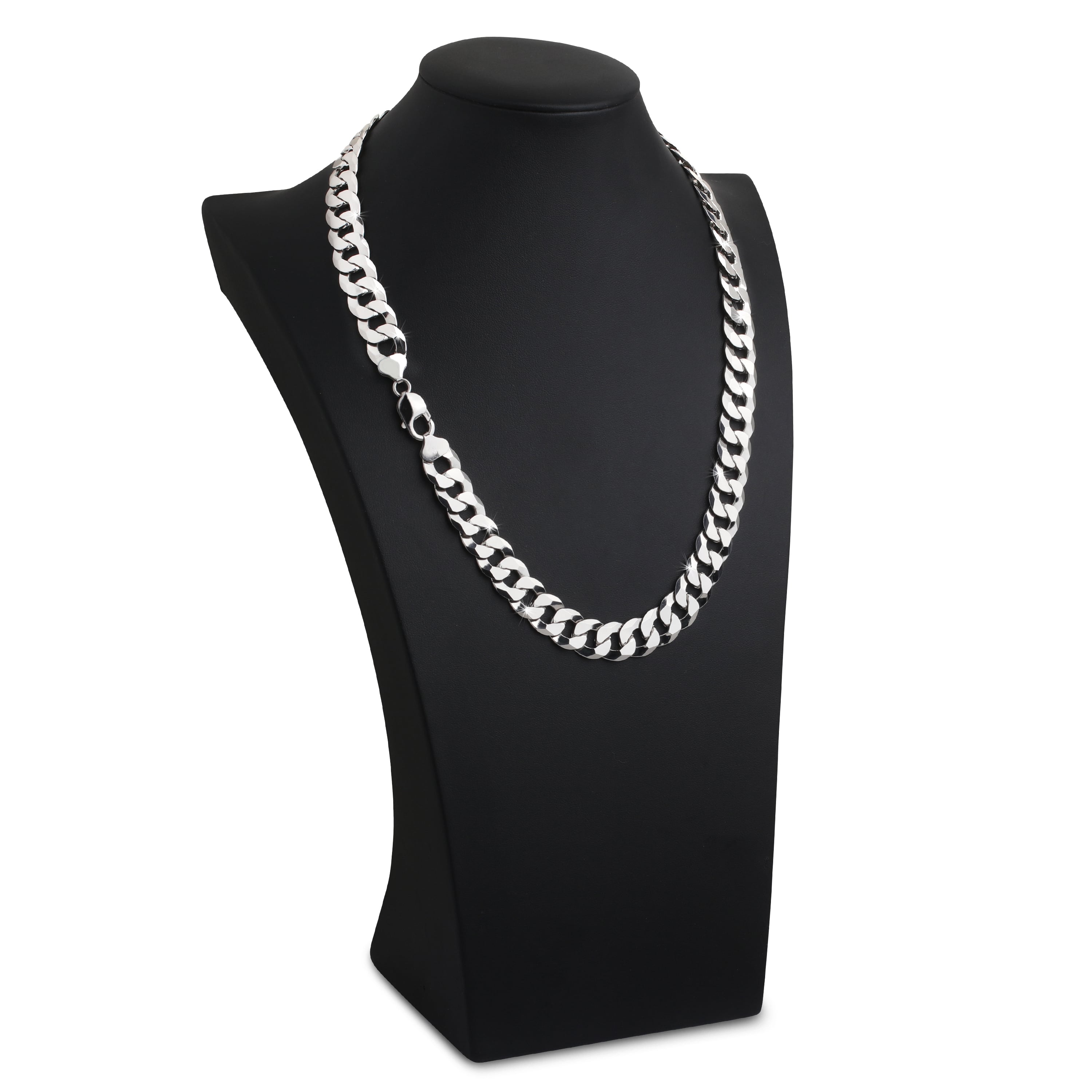12mm-Flat-Cuban-Link-Chain-Rhodium-c 12mm Flat Cuban Link Chain Rhodium c
