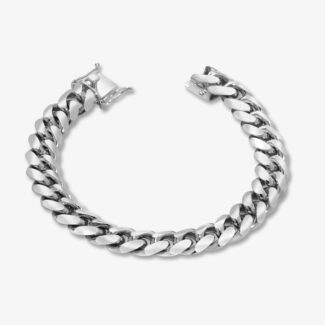 12mm cuban link bracelet box clasp - a