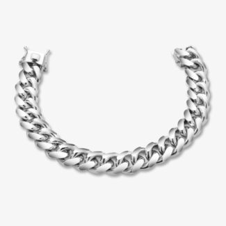 14.5mm cuban link bracelet box clasp - a
