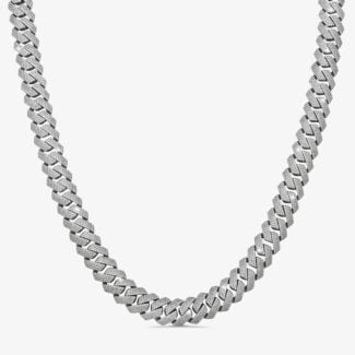 15mm Iced Out Cuban Link Chain - a