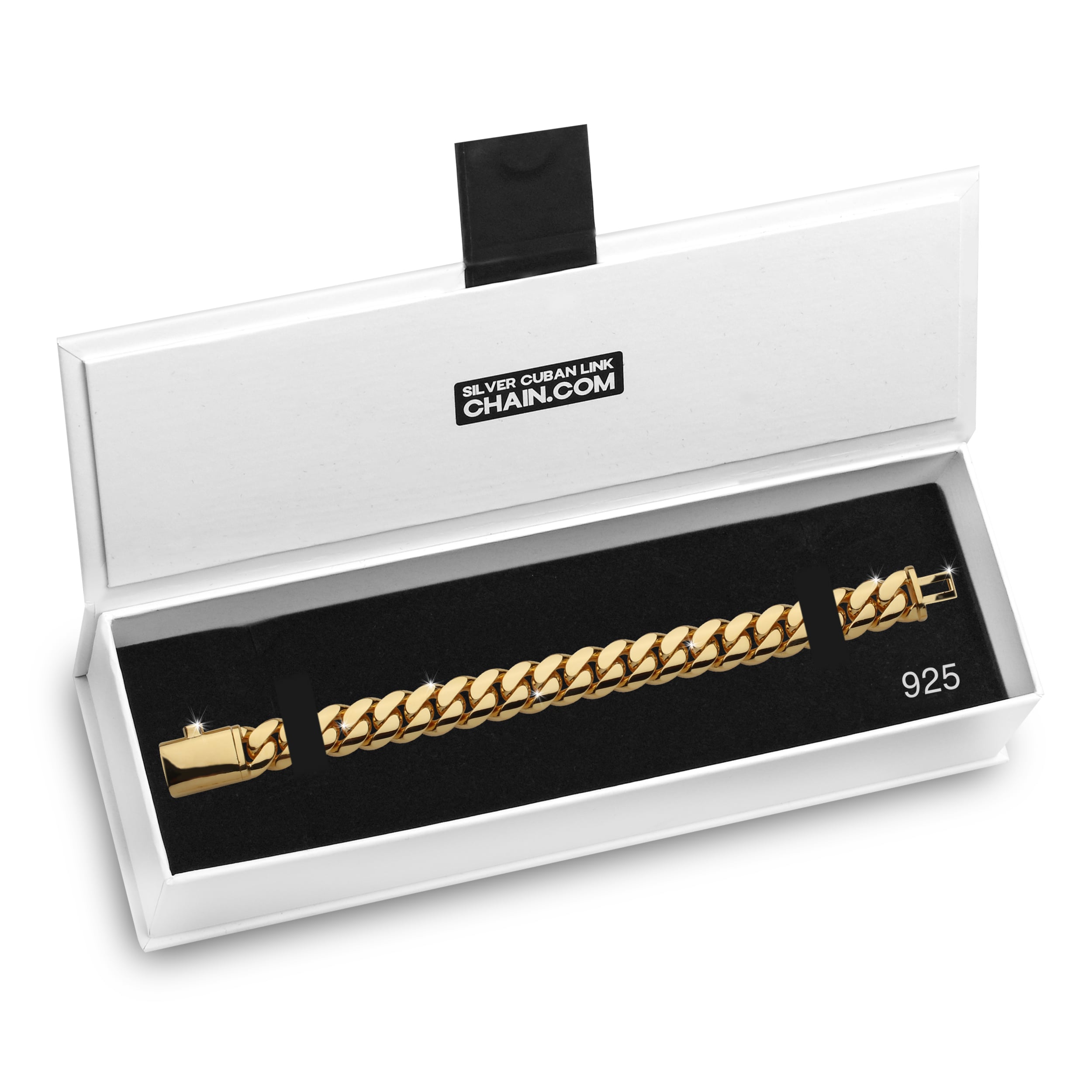 15mm-Premium-Cuban-Link-Snap-Clasp-Bracelet-yellow-gold-e 15mm Premium Cuban Link Snap Clasp Bracelet yellow gold e