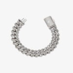 15mm iced out cuban link bracelet - a