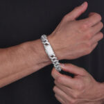15mm iced out cuban link bracelet c