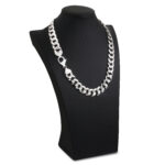 16mm Flat Cuban Link Diamond Cut Chain - a