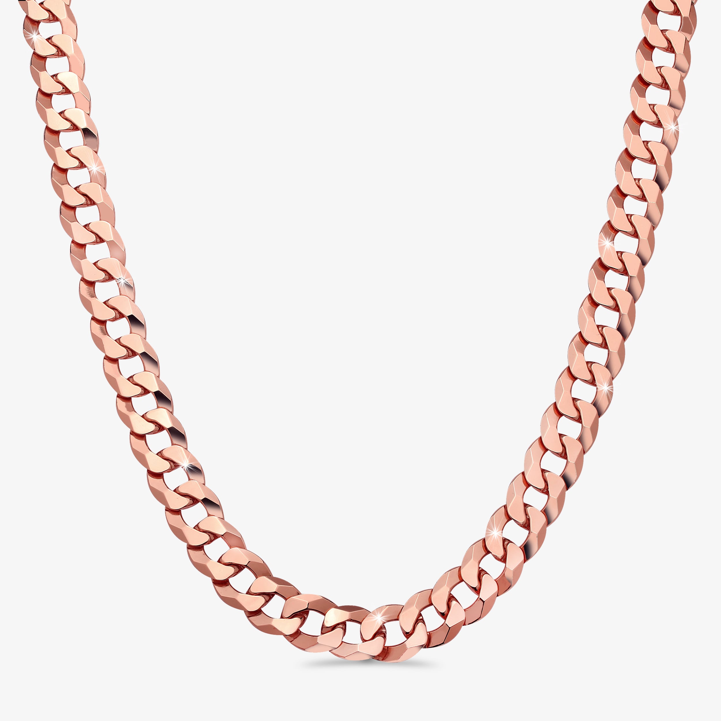 16mm-Italian-Sterling-Silver-Flat-Cuban-Chain-18kt-rose-gold-a 16mm Italian Sterling Silver Flat Cuban Chain 18kt rose gold - a
