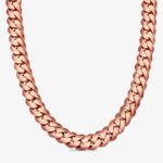 20mm Premium Cuban Link Chain Rose Gold - a