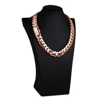 20mm Premium Cuban Link Chain Rose Gold b