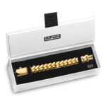 20mm Premium Cuban Link Snap Clasp Bracelet yellow gold e