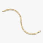 5mm Flat Cuban Link Bracelet Yellow Gold d