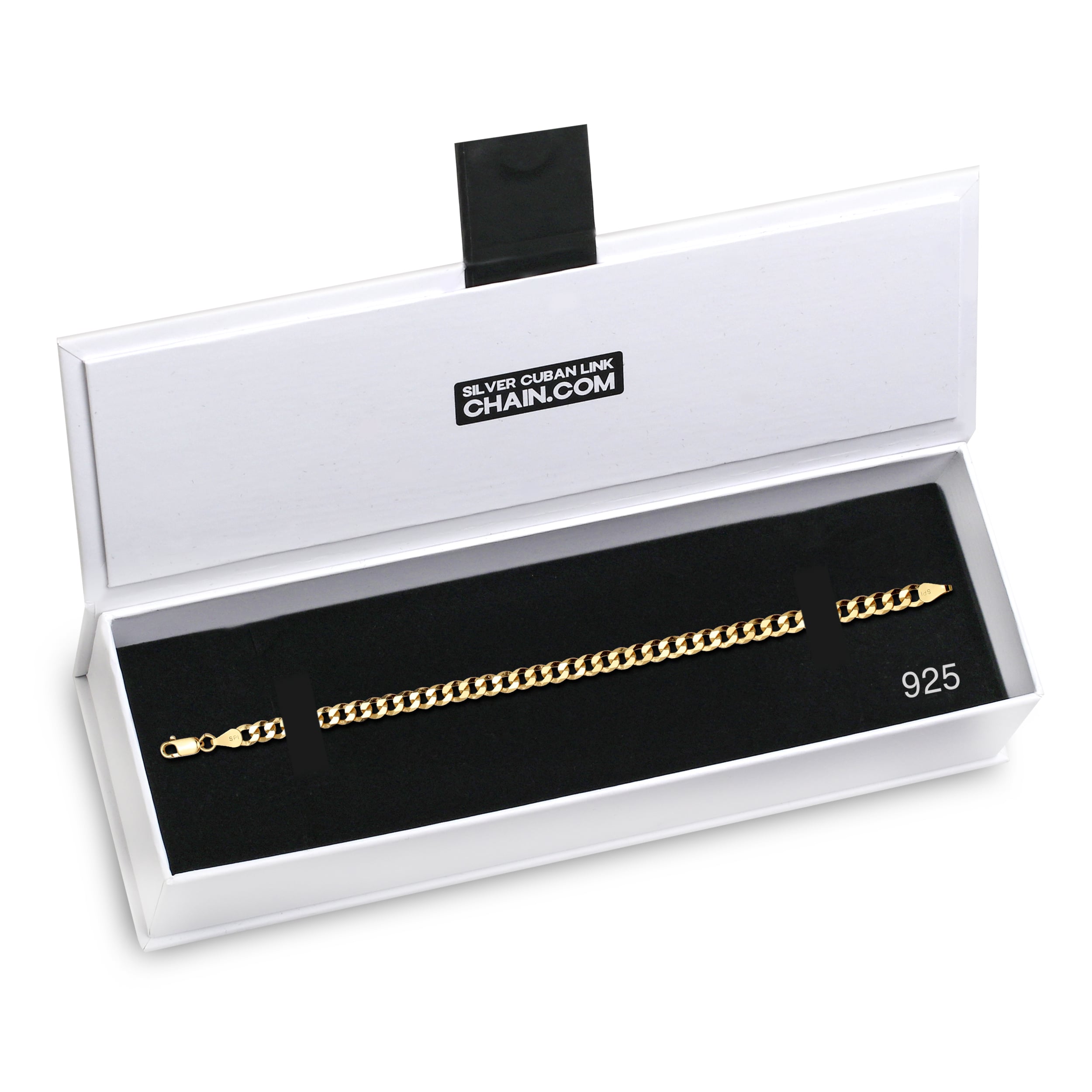 5mm-Flat-Cuban-Link-Bracelet-Yellow-Gold-f 5mm Flat Cuban Link Bracelet Yellow Gold f