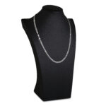 5mm Flat Cuban Link Chain Rhodium b