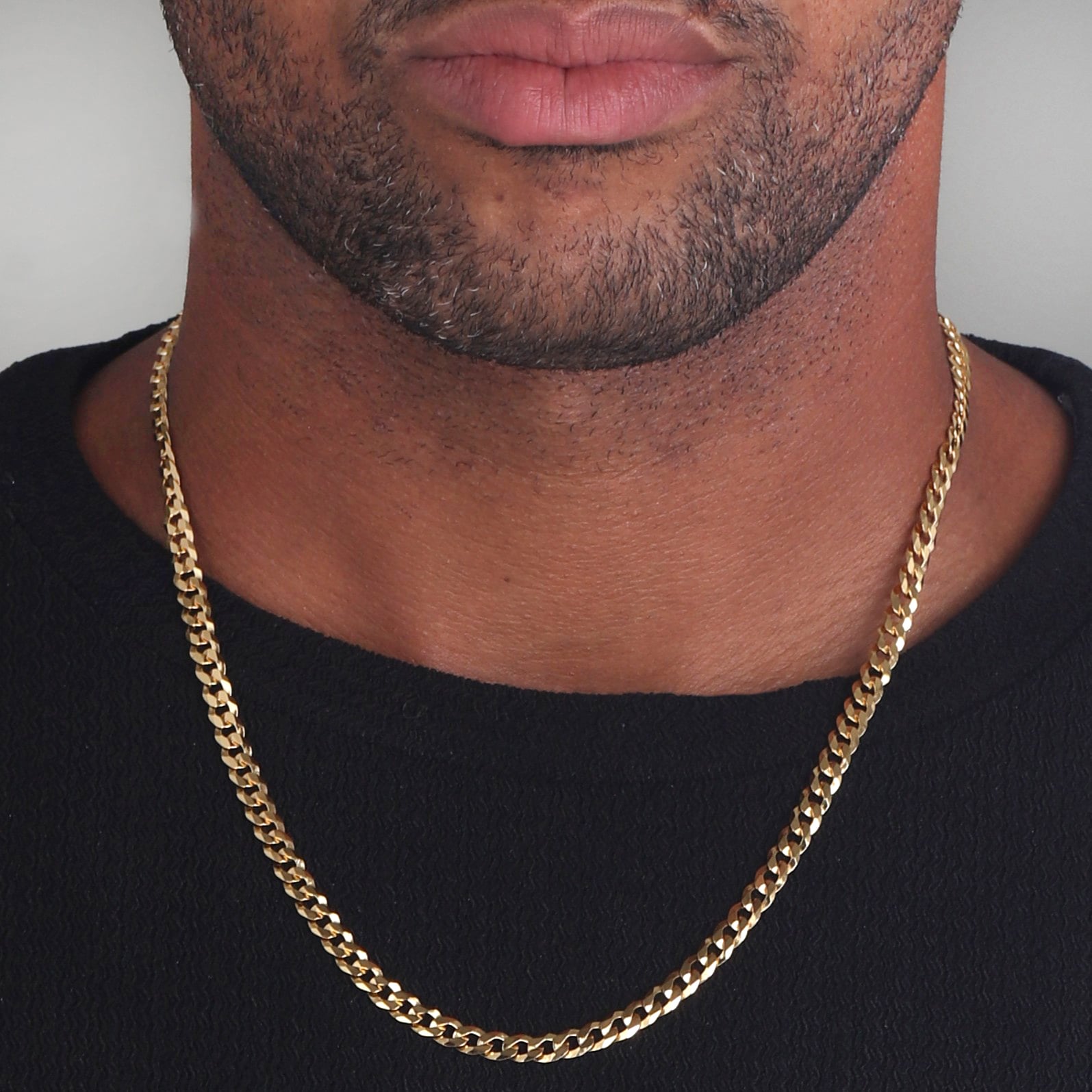 5mm-Flat-Cuban-Link-Chain-Yellow-Gold-b 5mm Flat Cuban Link Chain Yellow Gold b