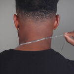 5mm cuban link chain Flat diamond c