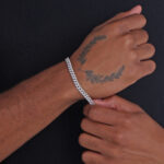 6mm Iced Out Cuban Link Bracelet b