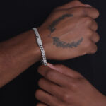6mm Iced Out Cuban Link Bracelet c