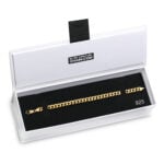 7mm Flat Cuban Link Bracelet Yellow Gold f