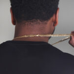 7mm Flat Cuban Link Chain Yellow Gold c