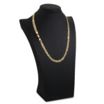 7mm Flat Cuban Link Chain Yellow Gold d
