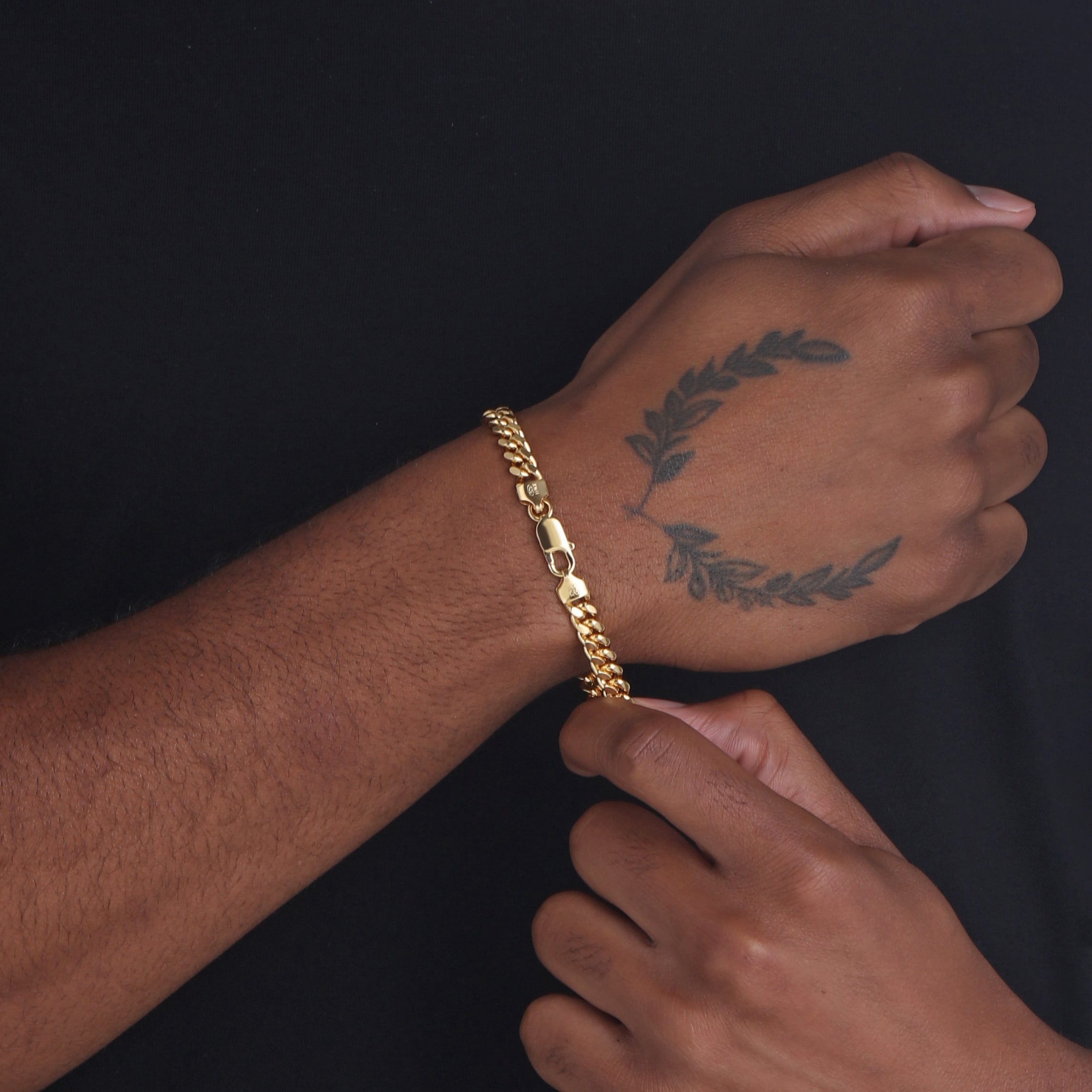 7mm-Miami-Cuban-Lobster-Clasp-Bracelet-Yellow-Gold-c 7mm Miami Cuban Lobster Clasp Bracelet Yellow Gold c
