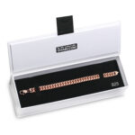 7mm Silver Cuban Link Lobster Bracelet Rose Gold f