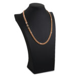 7mm Silver Cuban Link Lobster Chain Rose Gold d