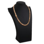 9mm Silver Cuban Link Box Clasp Chain Rose Gold d