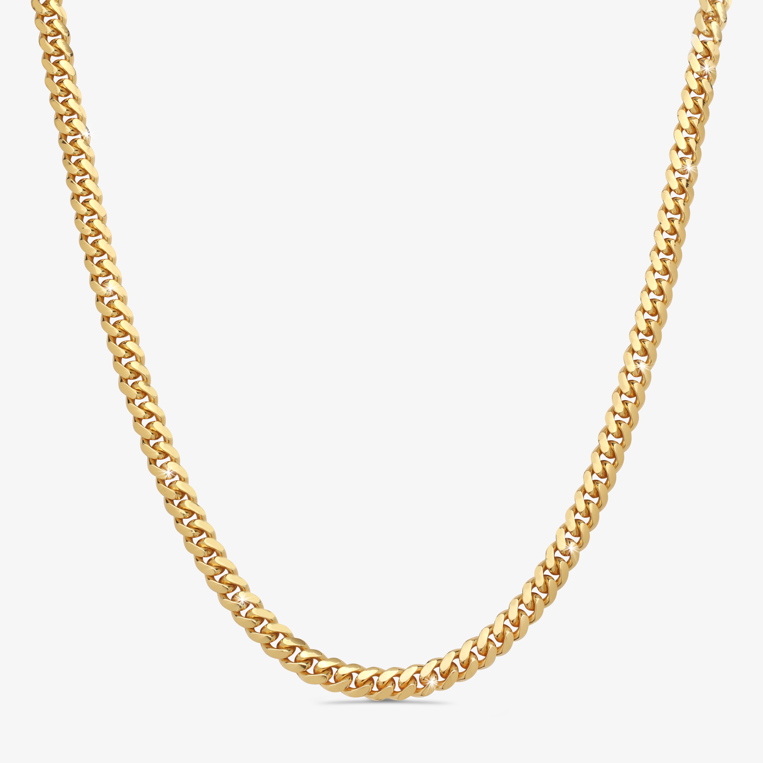 9mm-Silver-Cuban-Link-Box-Clasp-Chain-Yellow-Gold-a 9mm Silver Cuban Link Box Clasp Chain Yellow Gold - a