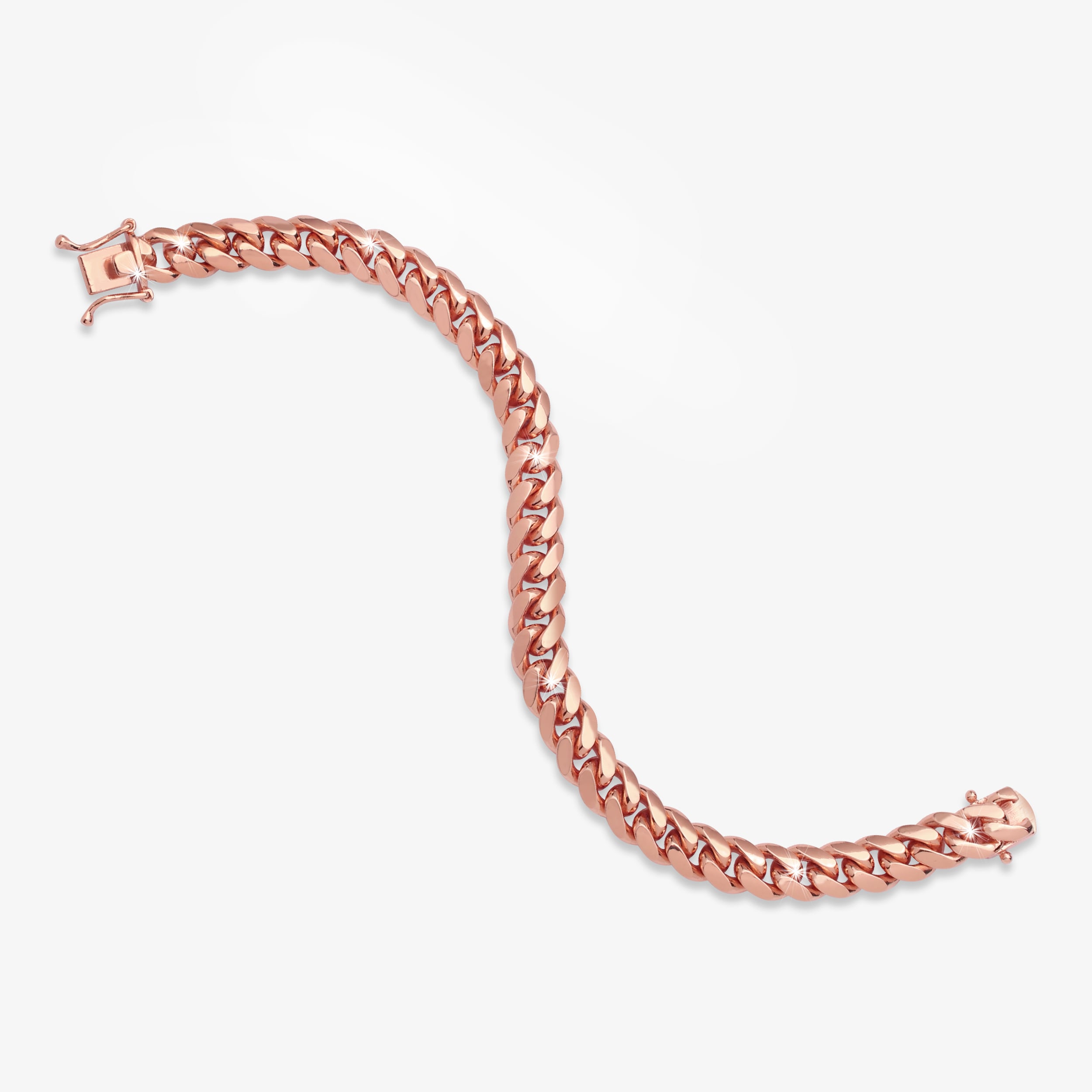 9mm-cuban-link-box-clasp-bracelet-rose-gold-d 9mm cuban link box clasp bracelet rose gold d
