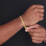 9mm cuban link box clasp bracelet yellow gold b