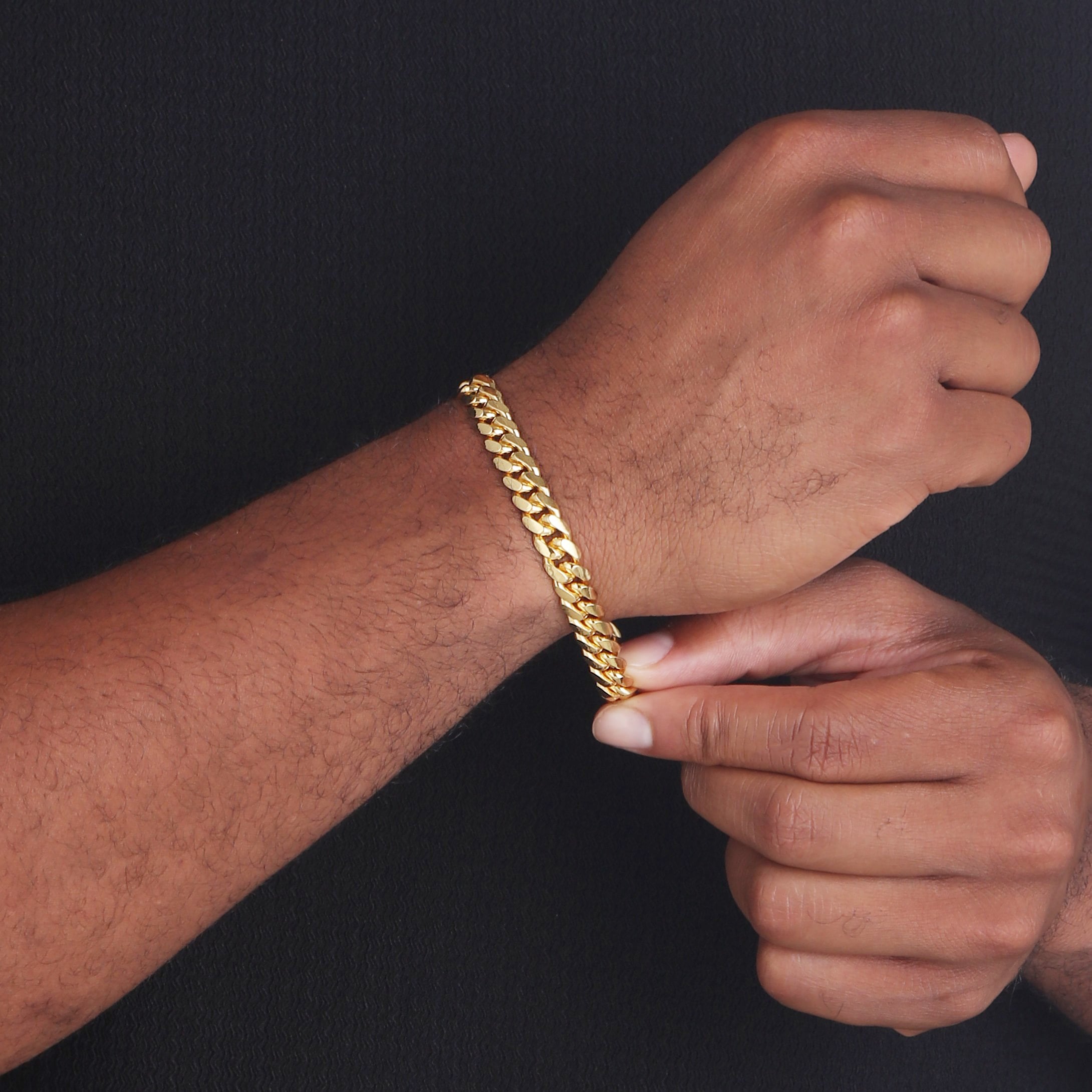9mm-cuban-link-box-clasp-bracelet-yellow-gold-b 9mm cuban link box clasp bracelet yellow gold b