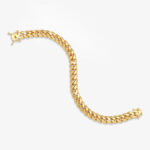 9mm cuban link box clasp bracelet yellow gold d