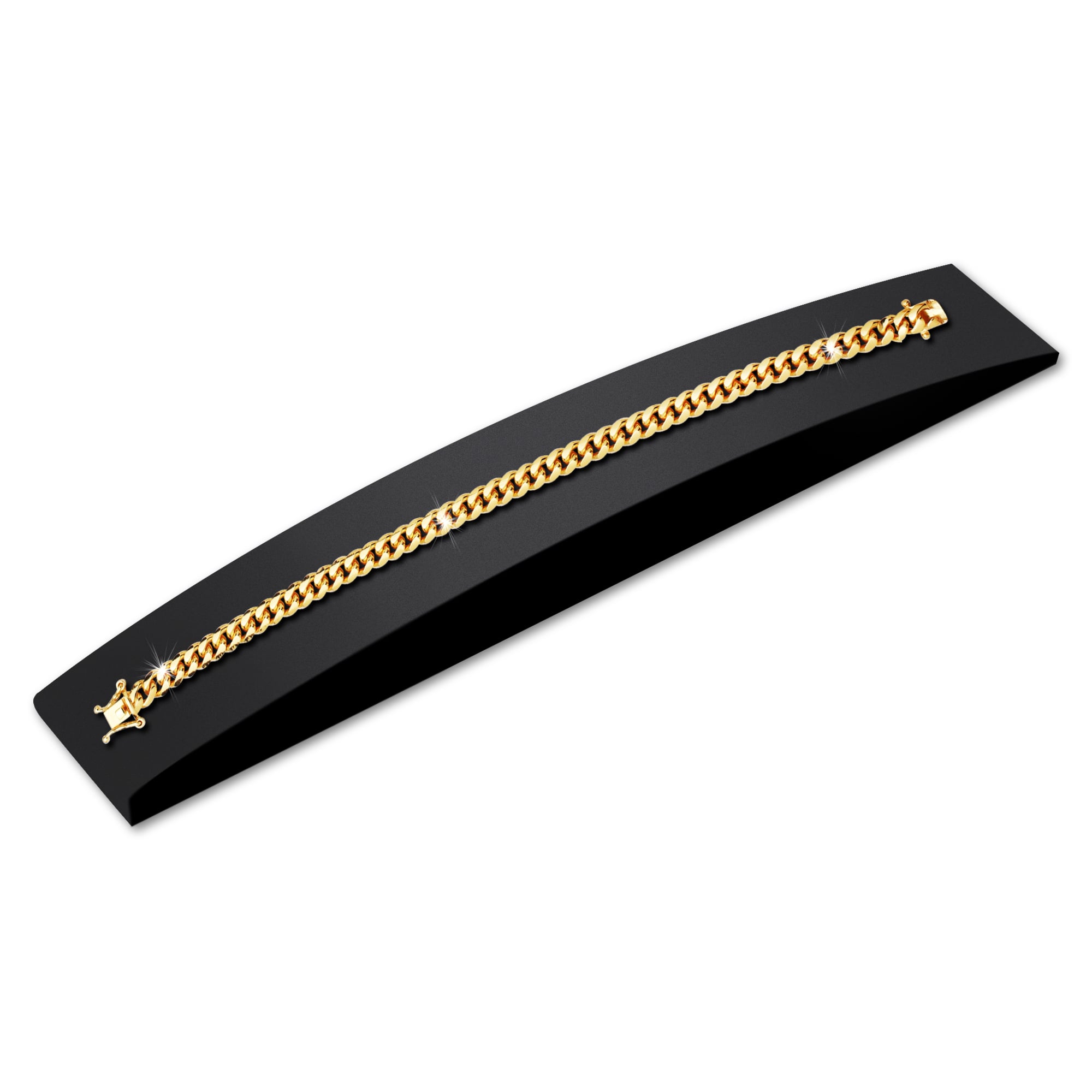 9mm-cuban-link-box-clasp-bracelet-yellow-gold-e 9mm cuban link box clasp bracelet yellow gold e